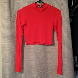 Red crop top